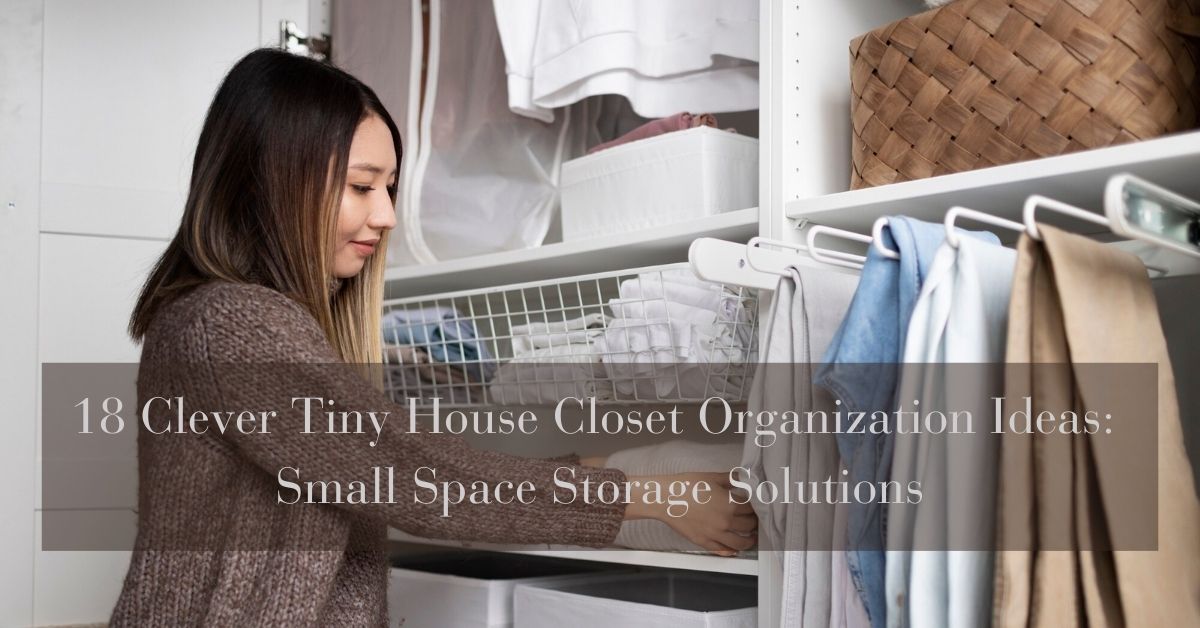 18 Clever Tiny House Closet Organization Ideas Small Space Storage Solutions
