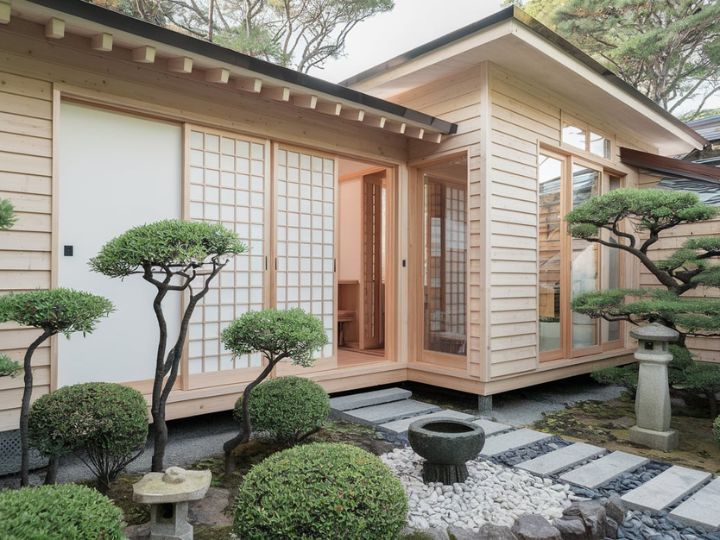 Japanese Zen Retreat Captivating Tiny House Exterior Aesthetic Ideas 