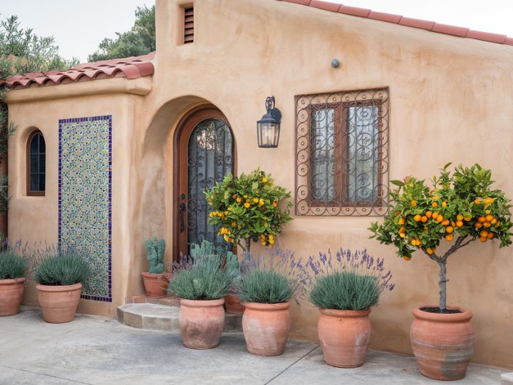 Mediterranean Micro Villa Captivating Tiny House Exterior Aesthetic Ideas 