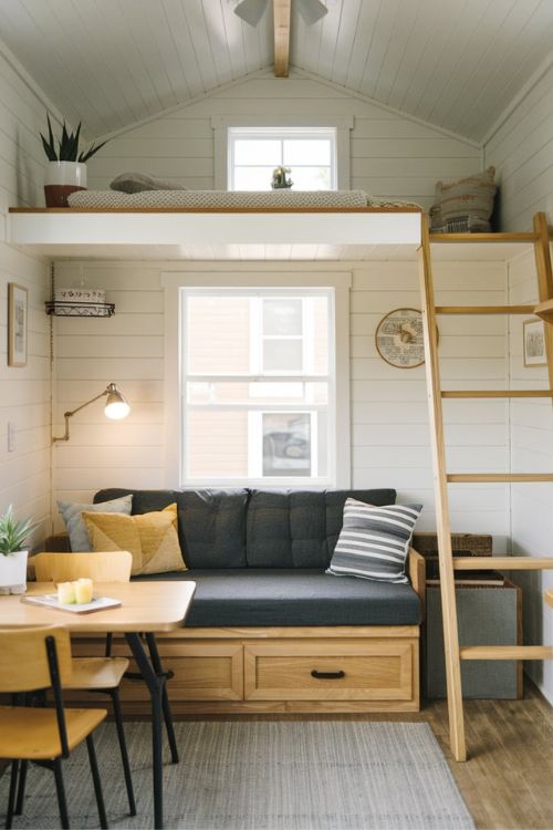 The Convertible Guest Room Tiny House Living Room Under Loft Ideas to Maximize Your Space