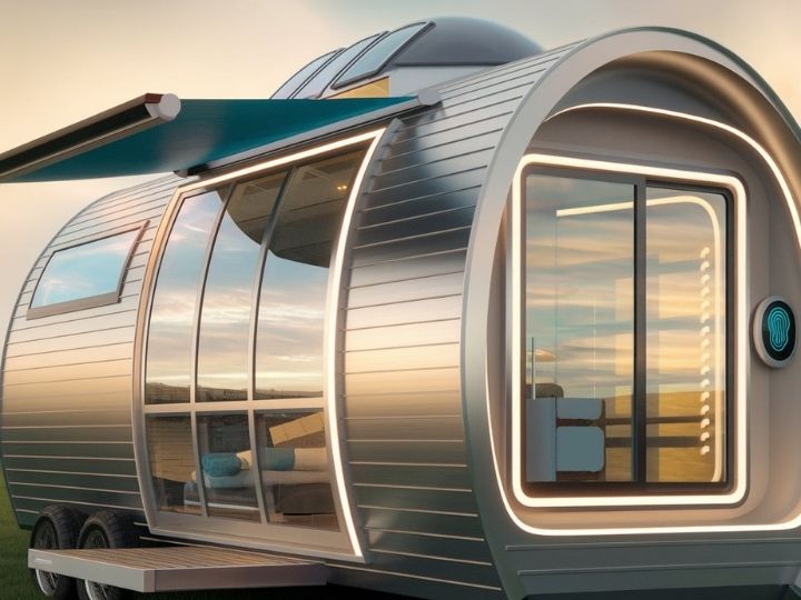 Futuristic Pod Tiny House Exterior Aesthetic Ideas
