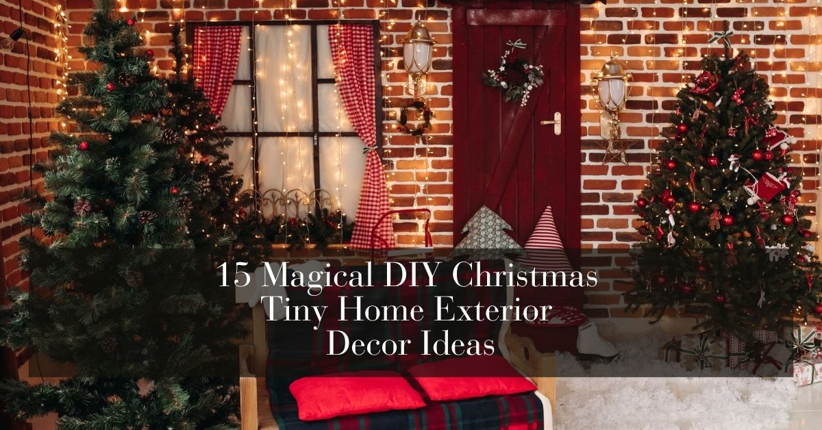 15 Magical DIY Christmas Tiny Home Exterior Decor Ideas