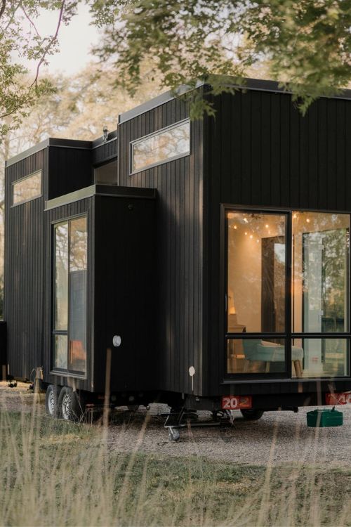 Black Modular Design Tiny House Exterior Designs You Need to See Modern Minimalism Meets Nature