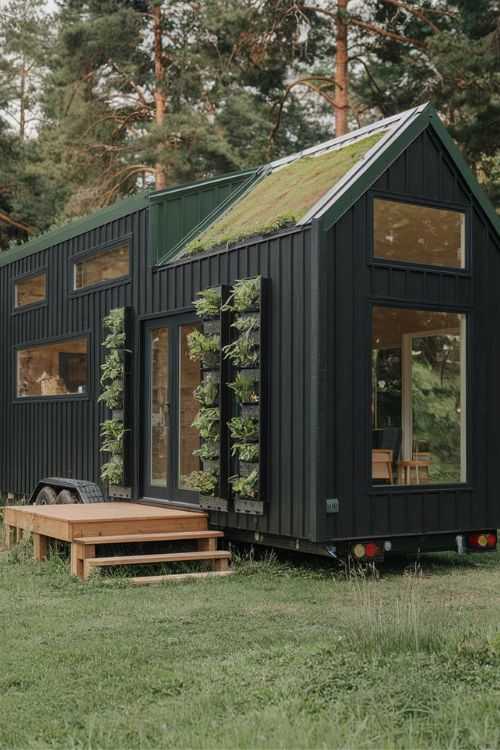 Black Sustainable Design Tiny House Exterior Designs You Need to See Modern Minimalism Meets Nature