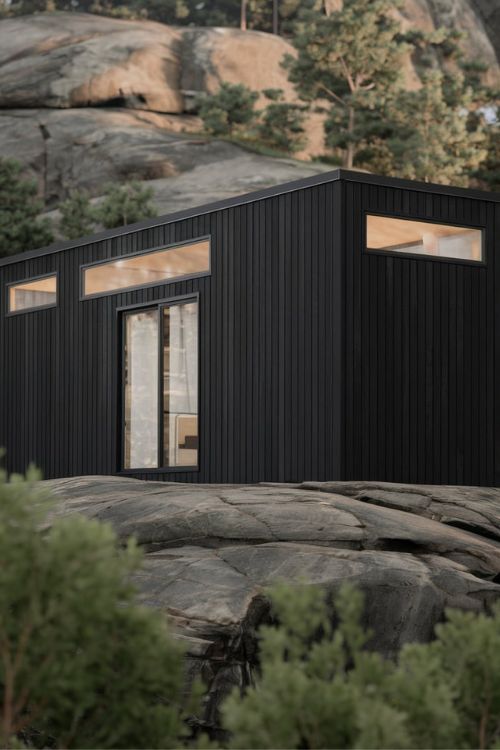 Minimalist Black Box Design Tiny House Exterior Designs You Need to See Modern Minimalism Meets Nature