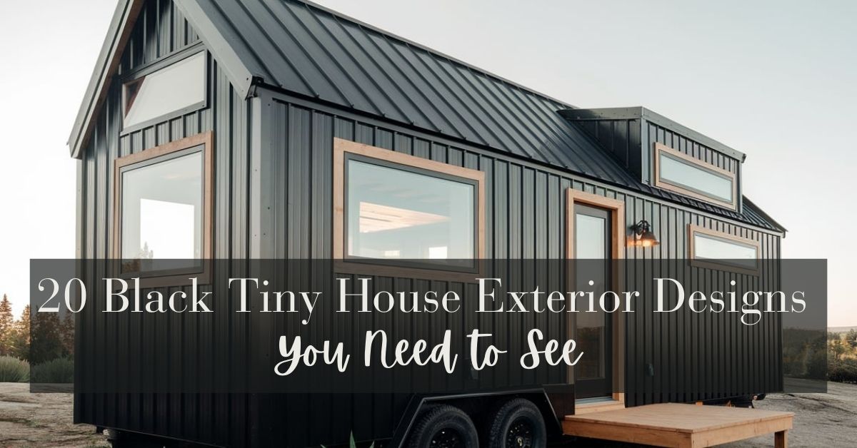 20 Black Tiny House Exterior Designs You Need to See