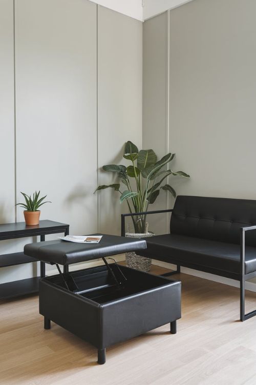 Modern Black Storage Ottoman Modern Black Tiny Living Rooms You Can’t Miss