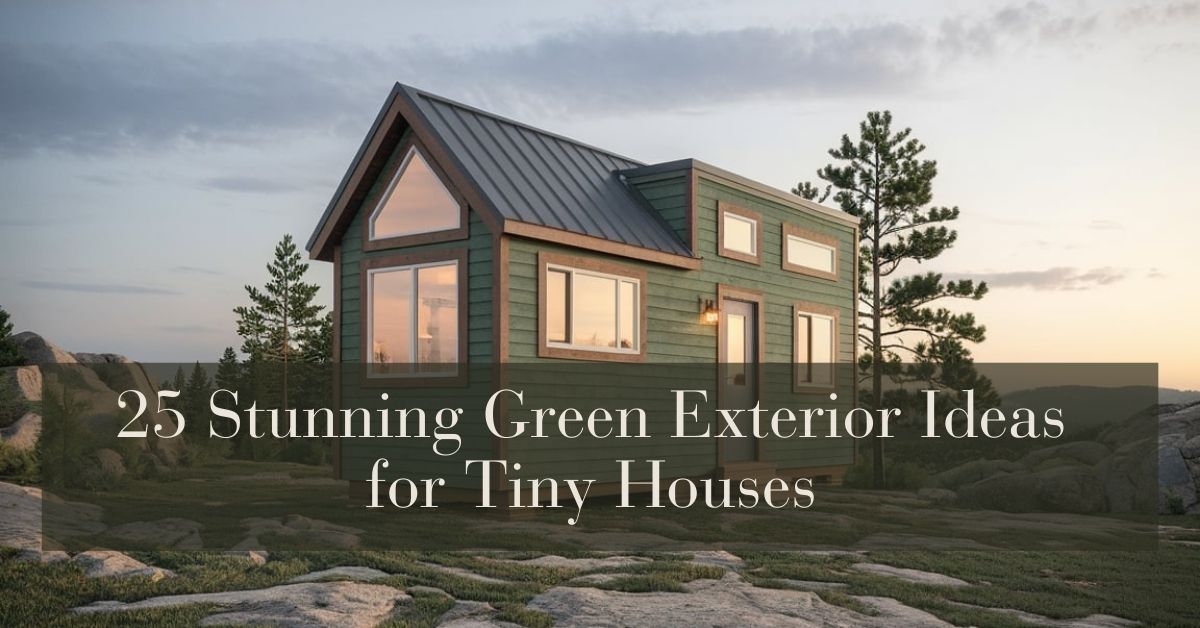 25 Stunning Green Exterior Ideas for Tiny Houses That Will Take Your Breath Away