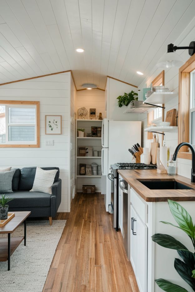 Complete Your Tiny House Journey: From Living Room to Kitchen Genius Modern Tiny House Living Room Ideas