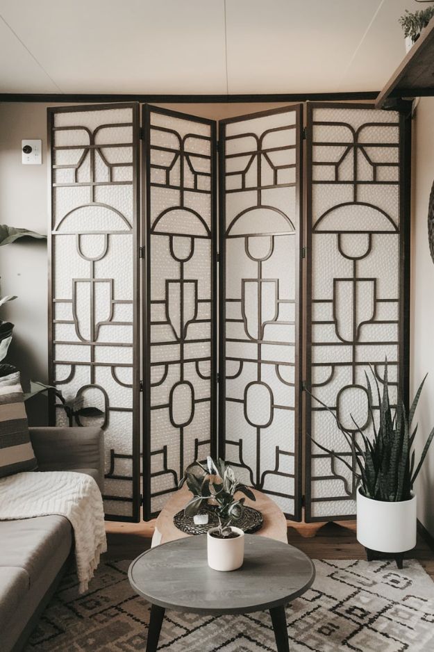 Flexible Room Dividers Genius Modern Tiny House Living Room Ideas