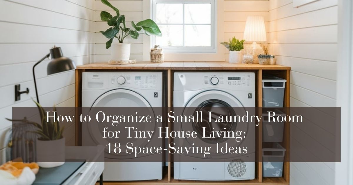 How to Organize a Small Laundry Room for Tiny House Living 18 Space-Saving Ideas