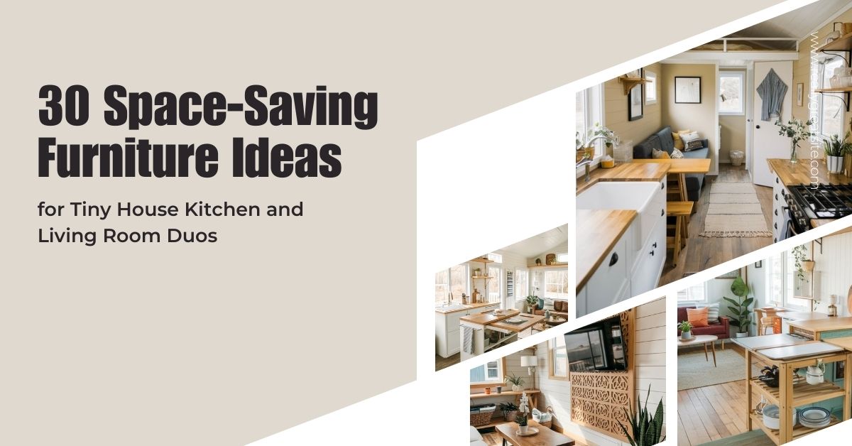 30 Space-Saving Furniture Ideas for Tiny House Kitchen and Living Room Duos