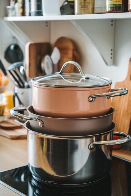 Stackable, Nesting Cookware Tiny House Kitchen Hacks: Revolutionary Space-Saving Solutions