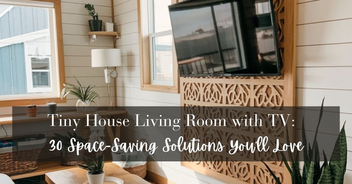 Tiny House Living Room with TV 30 Space-Saving Solutions You'll Love
