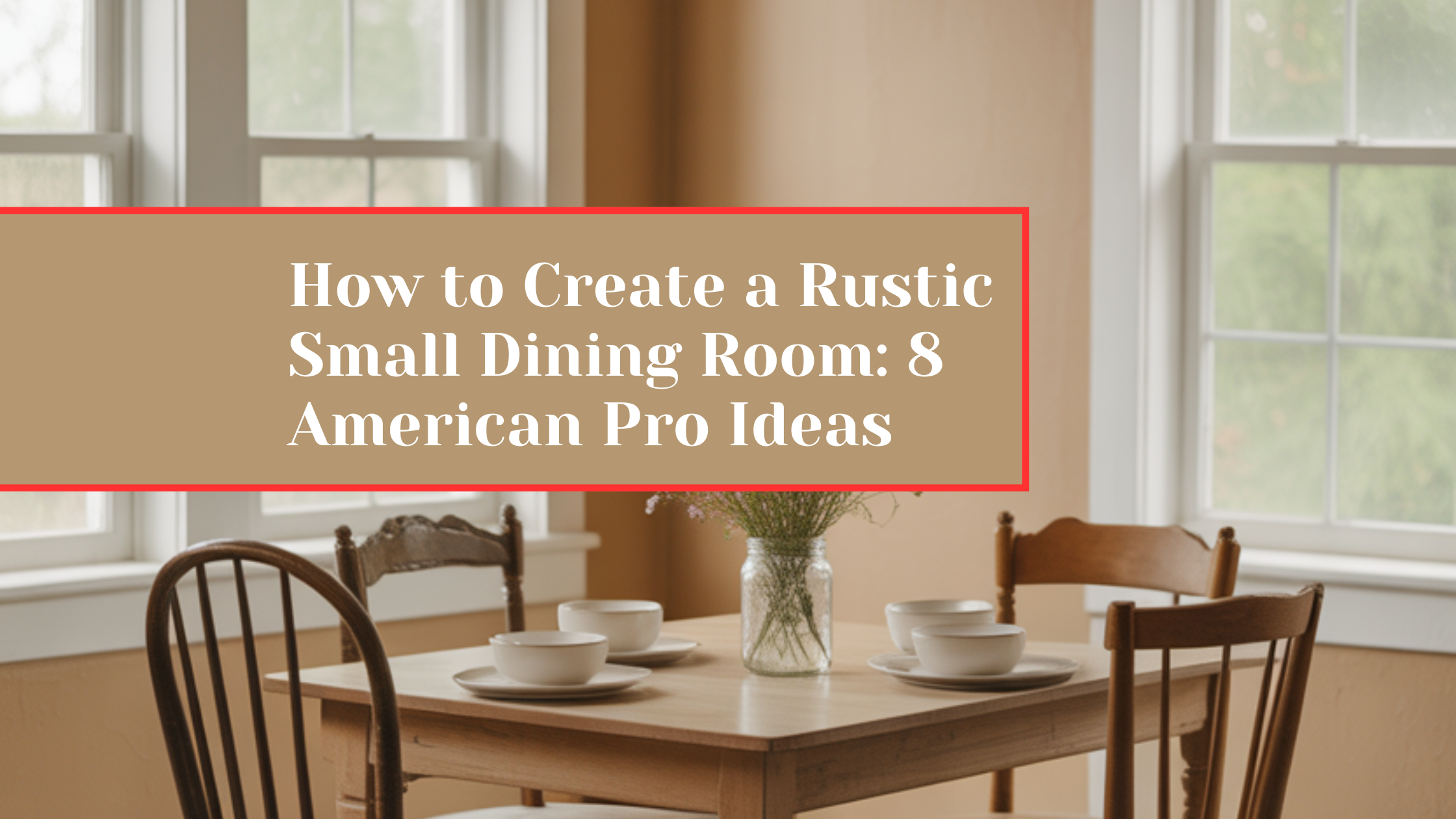 How to Create a Rustic Small Dining Room: 8 American Pro Ideas