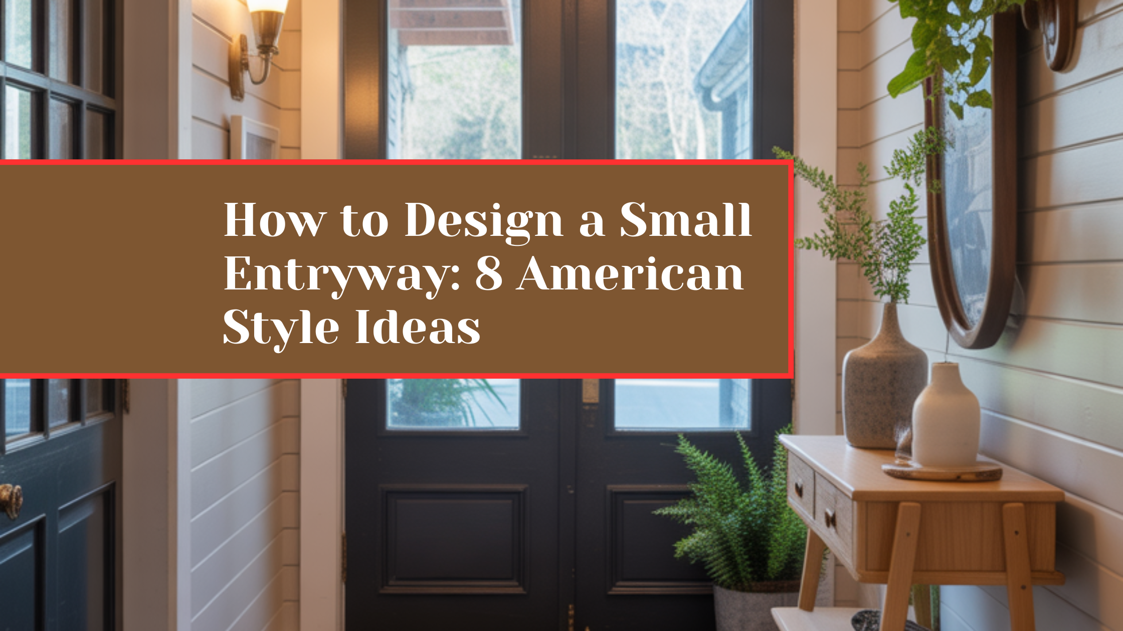 How to Design a Small Entryway: 8 American Style Ideas