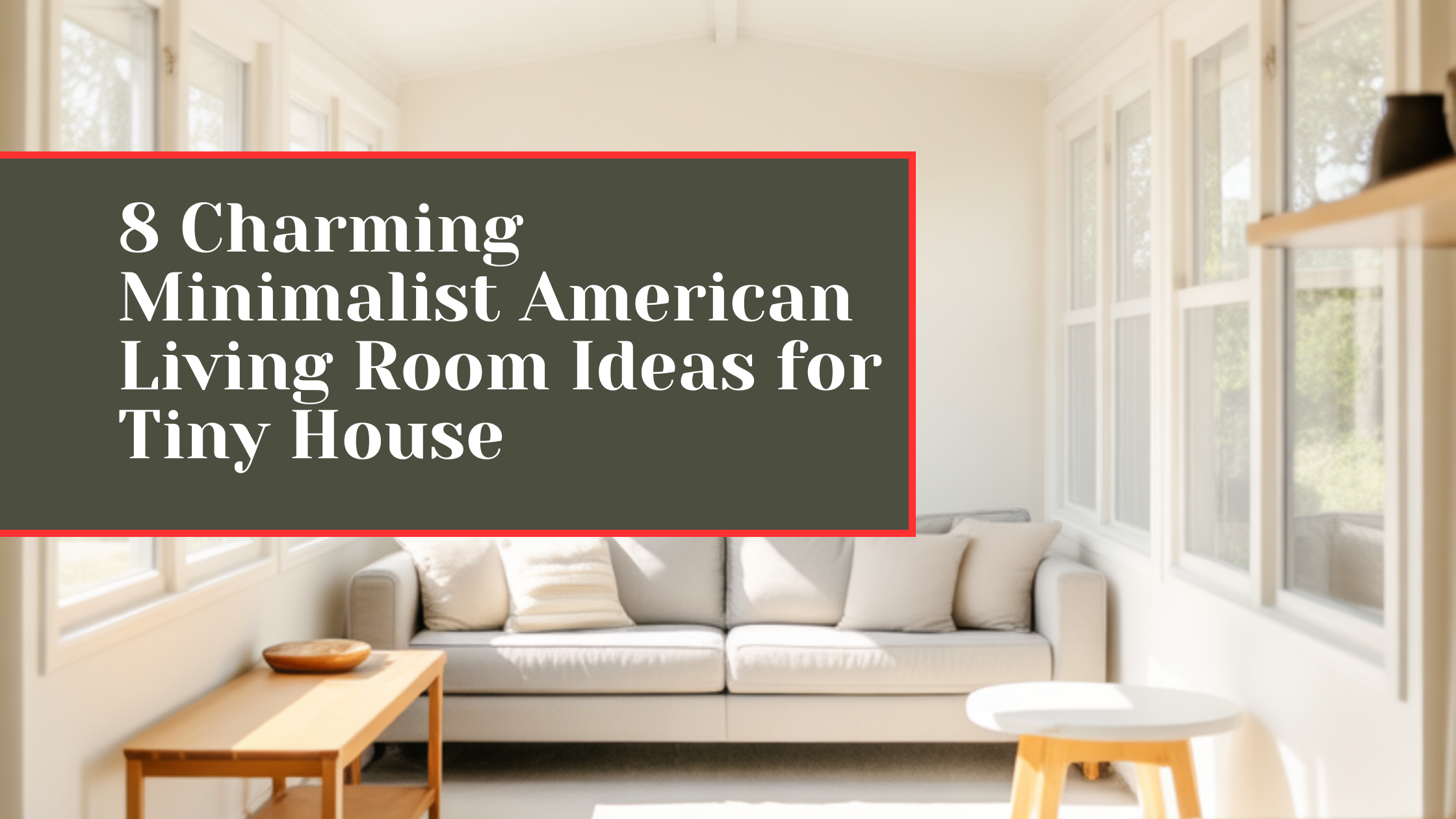 8 Charming Minimalist American Living Room Ideas for Tiny House