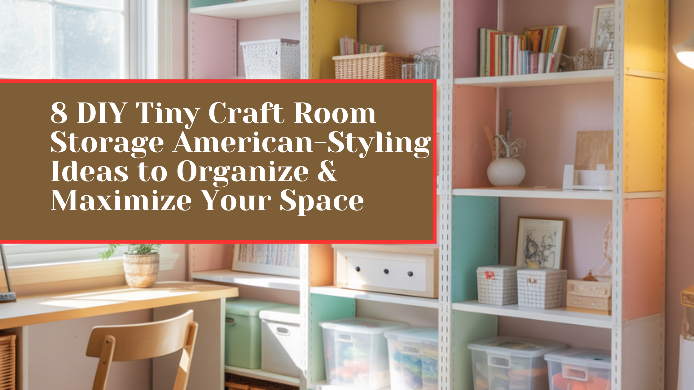 8 DIY Tiny Craft Room Storage American-Styling Ideas to Organize & Maximize Your Space