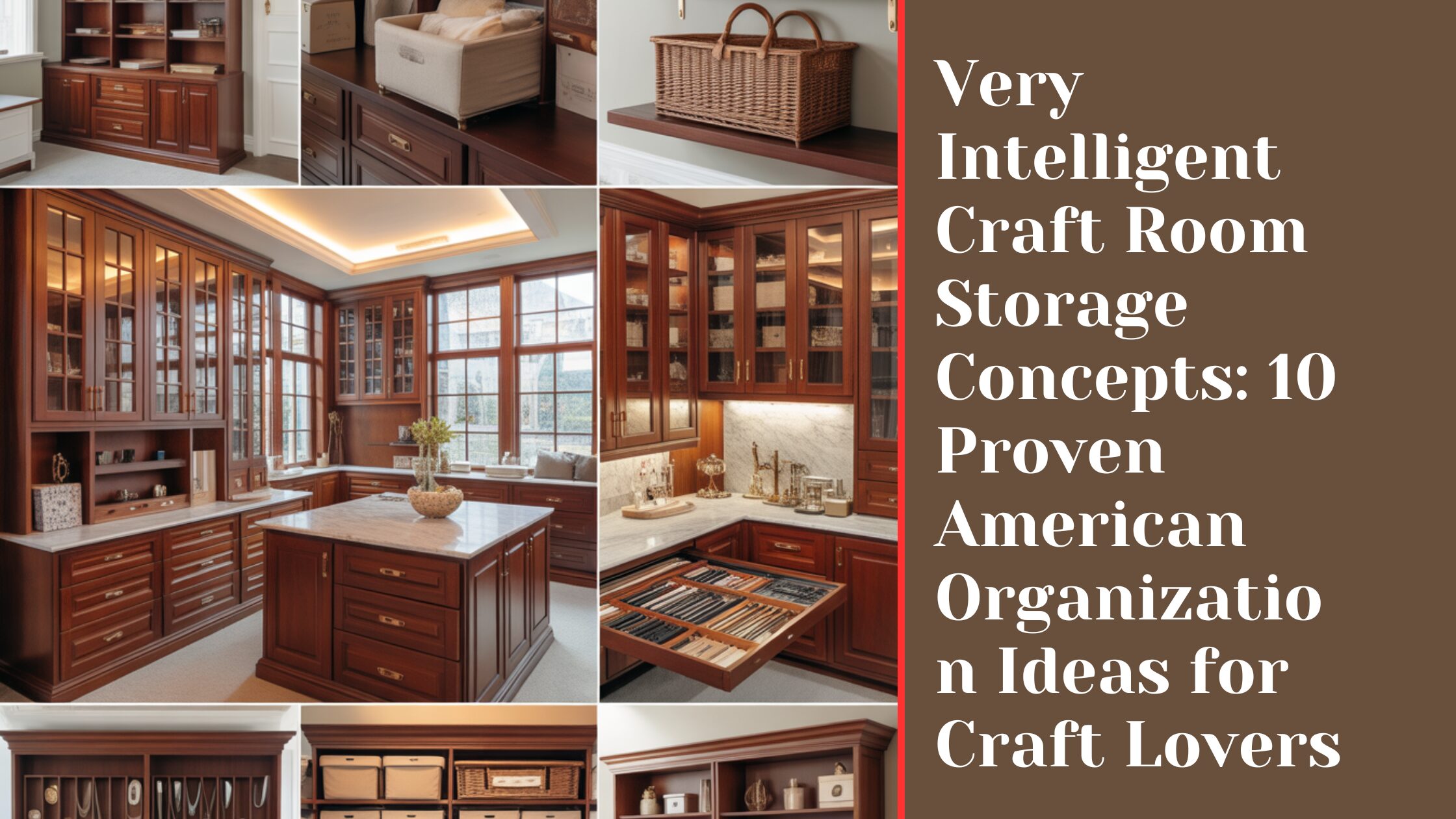 Very Intelligent Craft Room Storage Concepts: 10 Proven American Organization Ideas for Craft Lovers