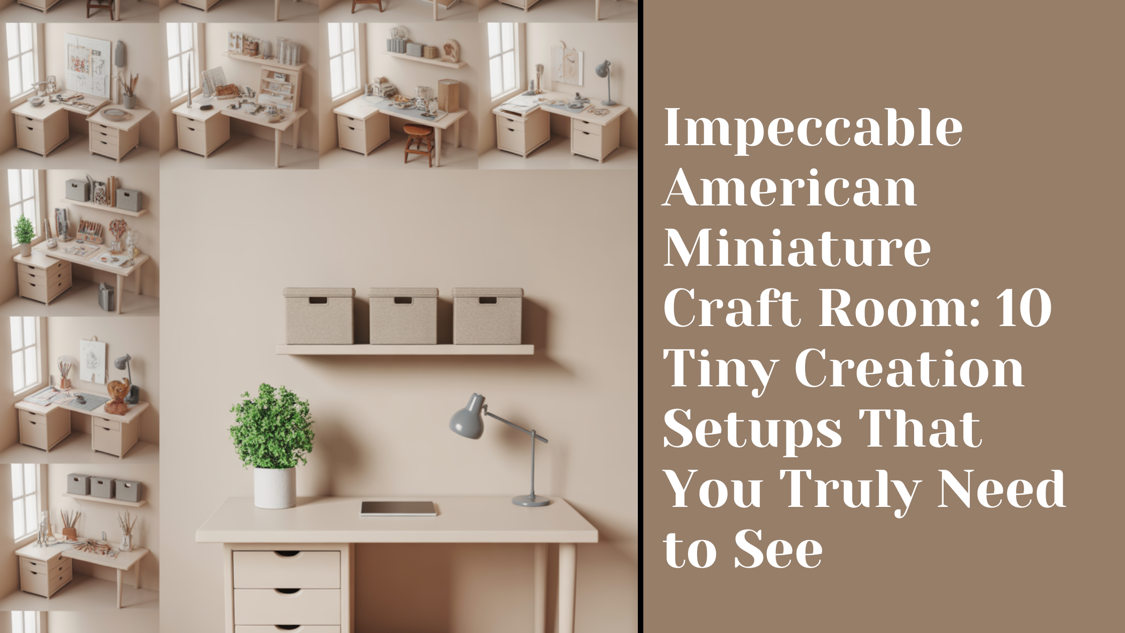 Impeccable American Miniature Craft Room: 10 Tiny Creation Setups That You Truly Need to See