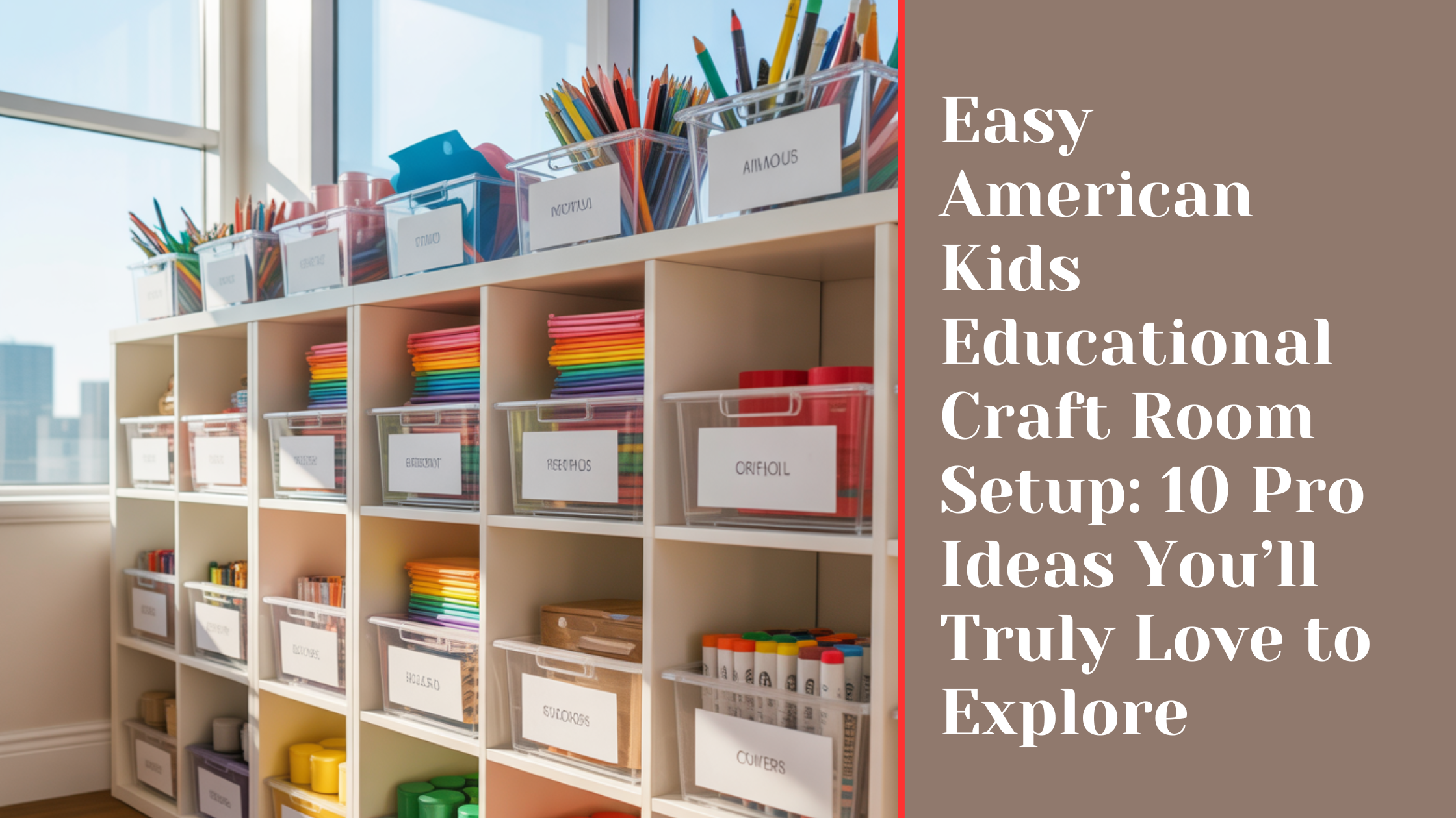 Easy American Kids Educational Craft Room Setup: 10 Pro Ideas You’ll Truly Love to Explore