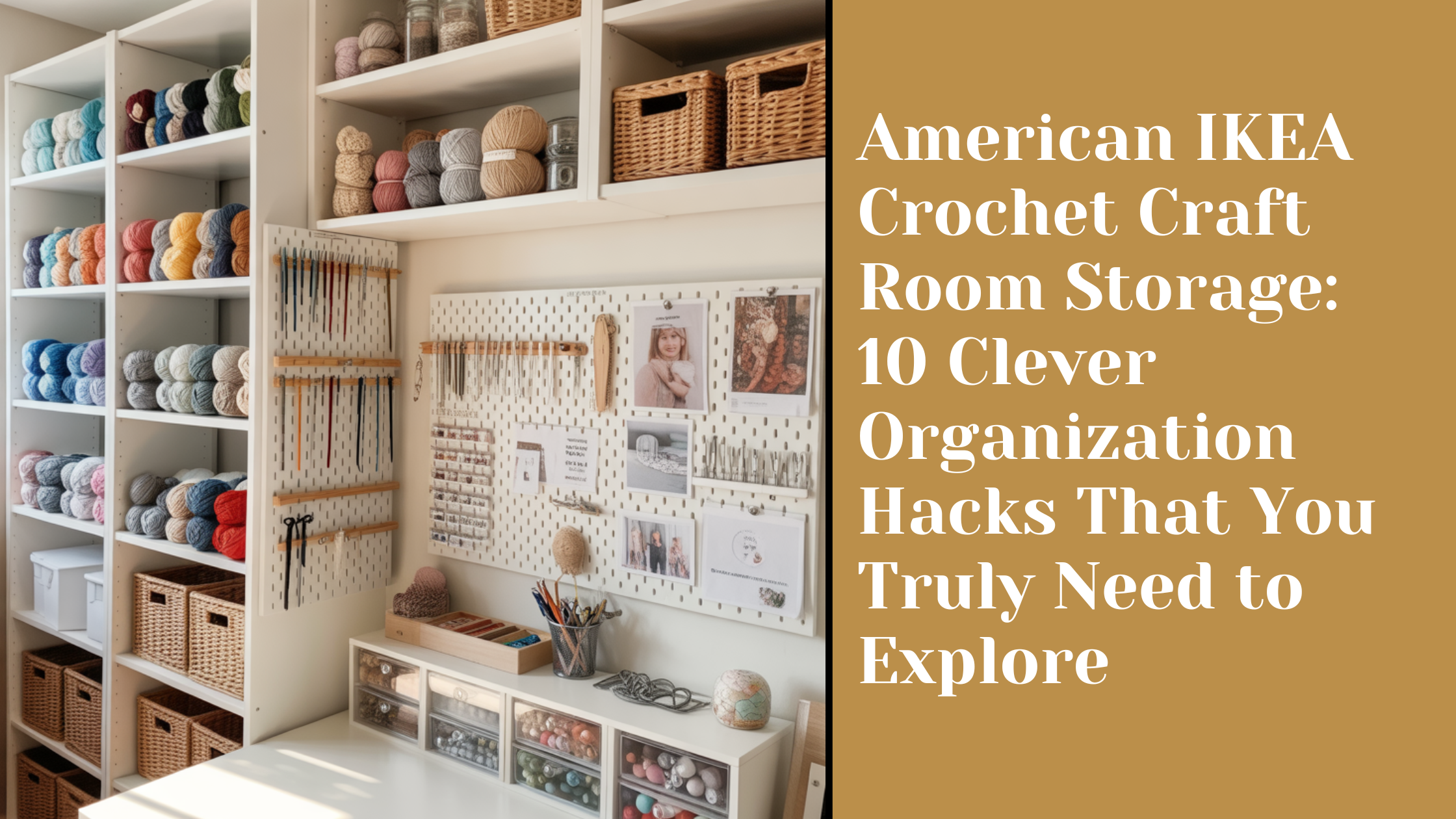 American IKEA Crochet Craft Room Storage: 10 Clever Organization Hacks That You Truly Need to Explore