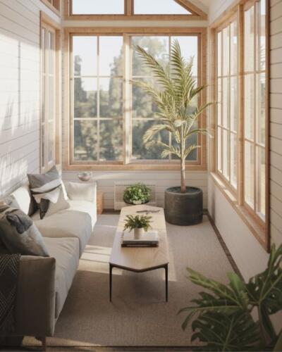 Inviting Oasis - A Cozy Sunroom Retreat
