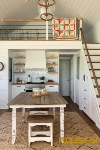 Rustic Farmhouse Tiny Home Kitchen