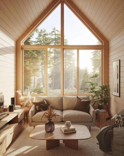 Sunlit Serenity-Mastering the Art of Small Space Design in a Cozy Sunroom